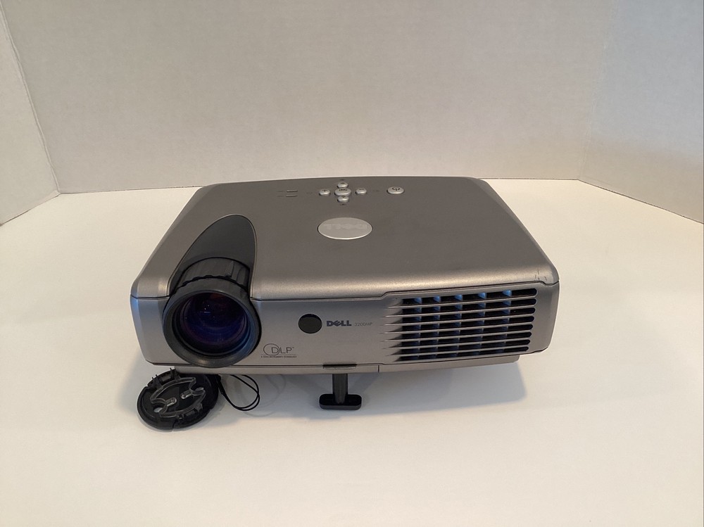 Dell 3200MP Projector With Cables And Bag - Untested