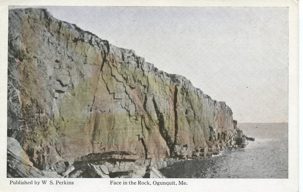 FACE IN THE ROCK, OGUNQUIT, ME  - PC679