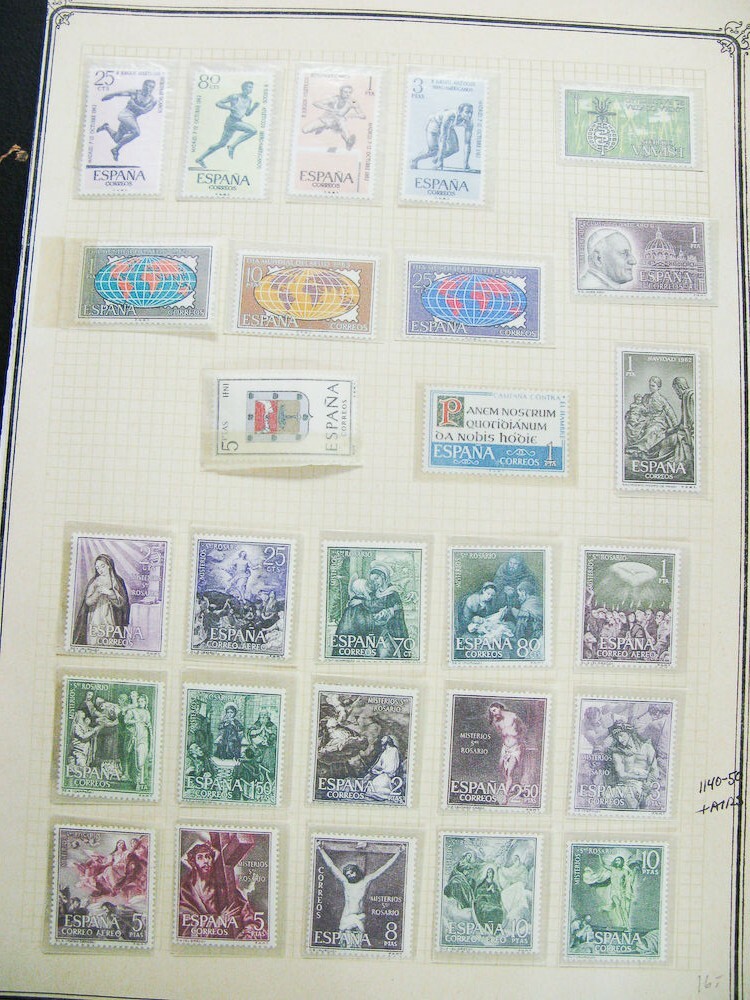 Spain Stamp Collection Mint And Used
