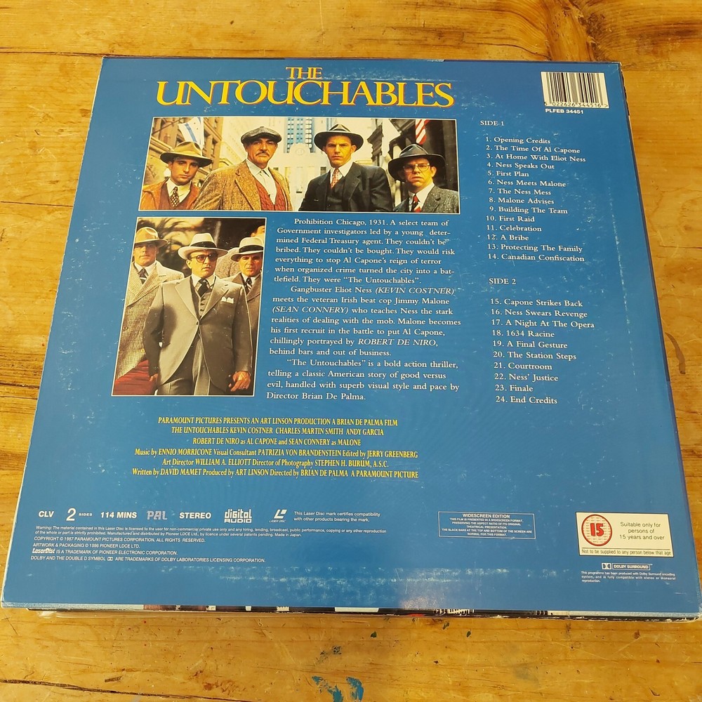The Untouchables Laserdisc