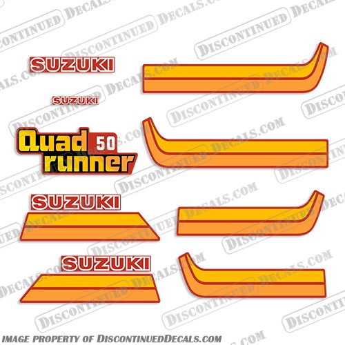 Fits 1987 Suzuki 50cc Quad Runner ATC Decals