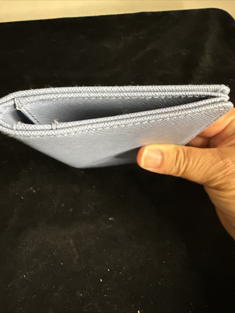 Michael Kors Faux Leather Blue Document Holder