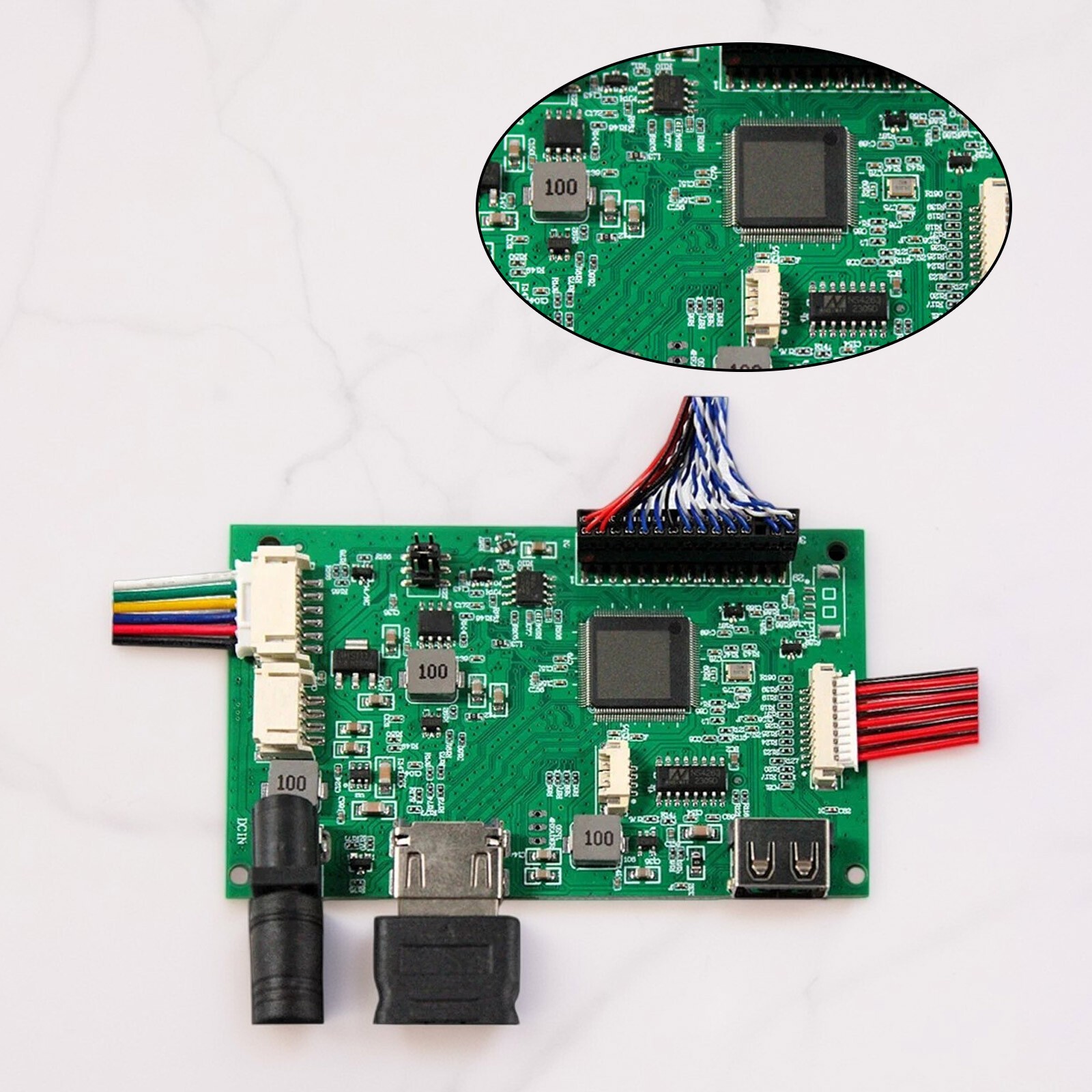 HD USB LCD Controller Board For 24inch 1920x360DV240FBM-NB0 LCD Screengq