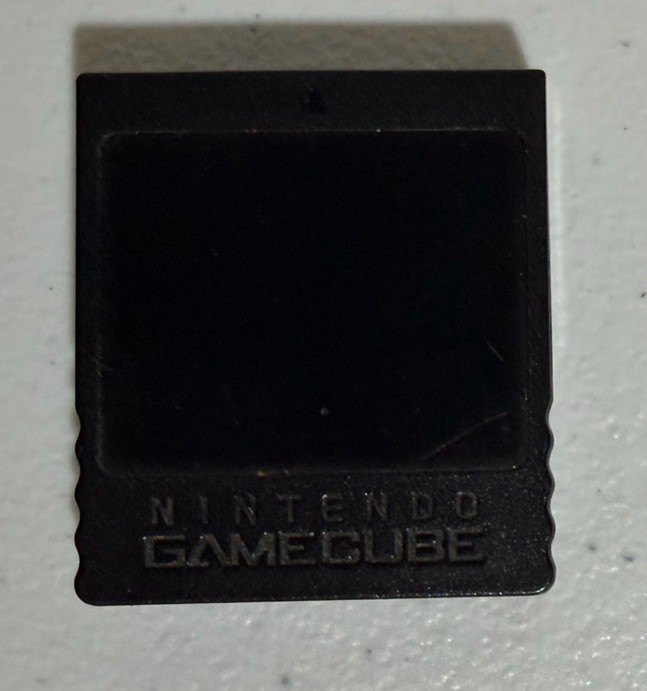 AUTHENTIC Nintendo Gamecube Memory Card RARE Black DOL-014 - Tested