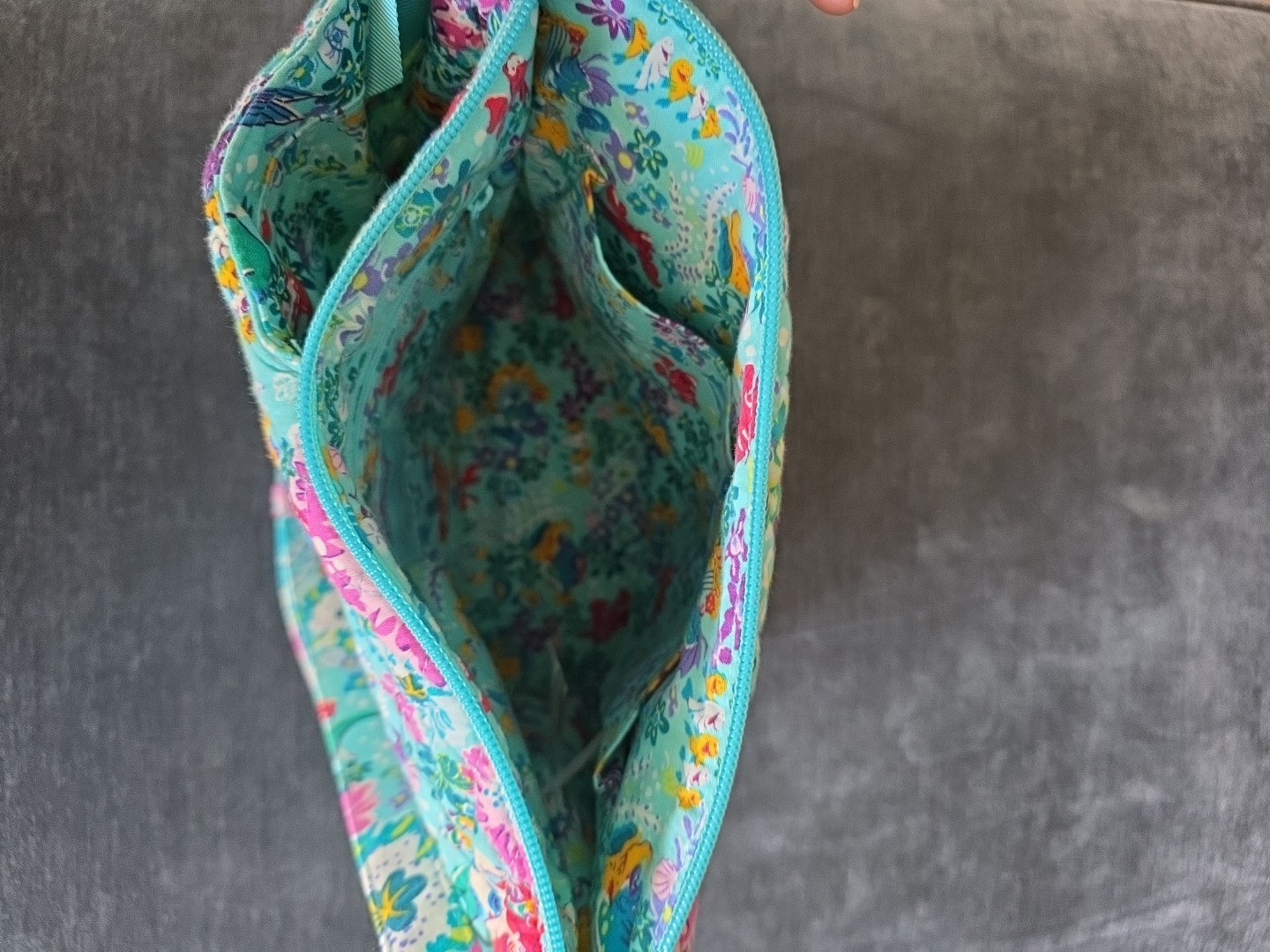 Vera Bradley Disney Bucket Bag-Little Mermaid lightweight quilted crossbody