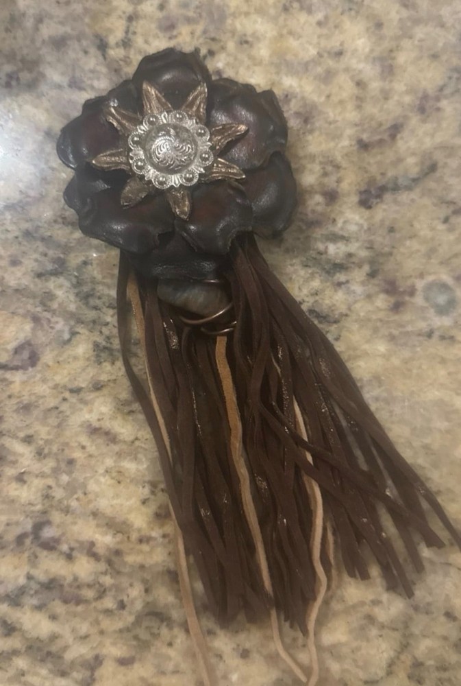 Custom Equine Stall Charm - Silver Starburst & Raw Jasper Stone