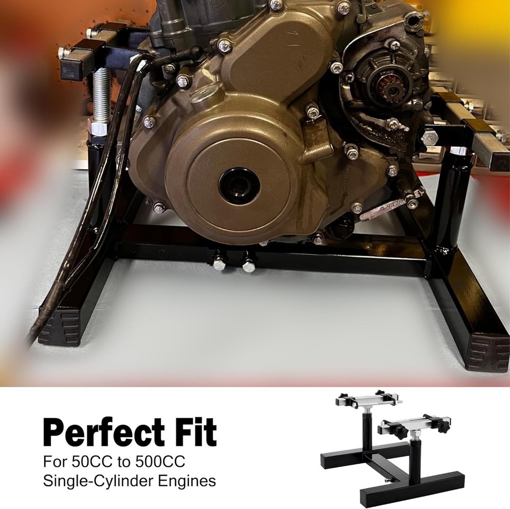 Heavy Duty Motorcycle Engine Stand - 1000 lb Capacity=