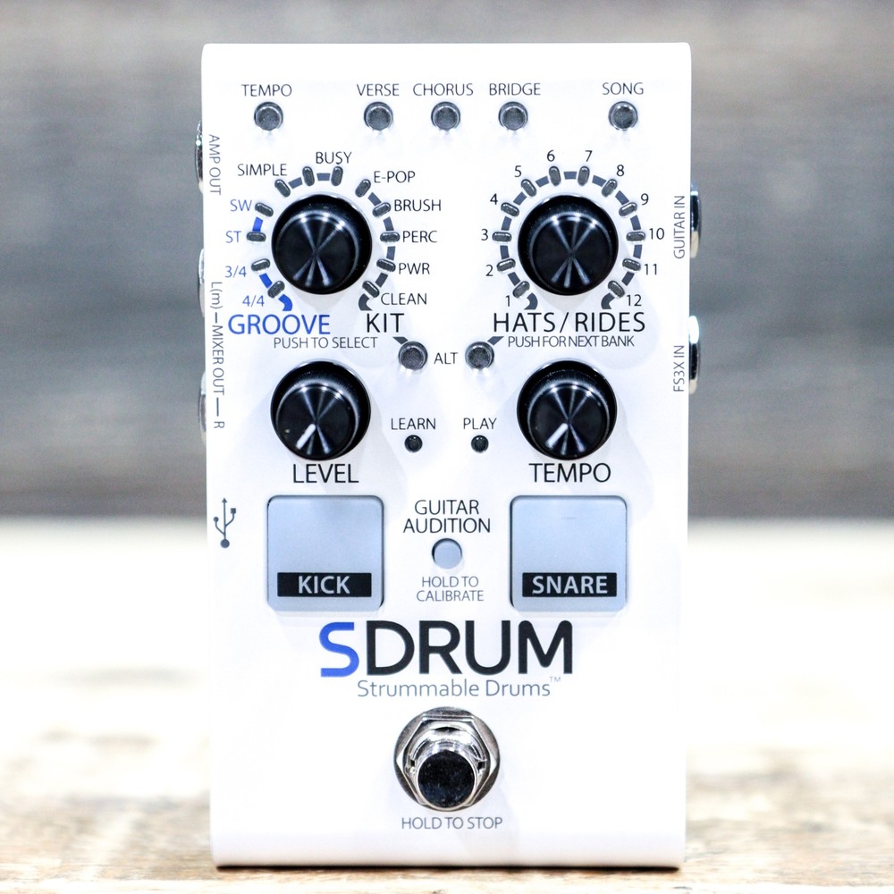 DigiTech SDRUM Strummable Drums BeatScratch Technology Intelligent Drum Machine
