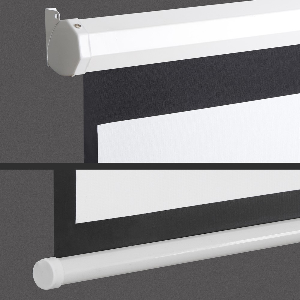 100" Projector Screen Pull Down Manual 16:10 HD Wall Mount Projection Screen