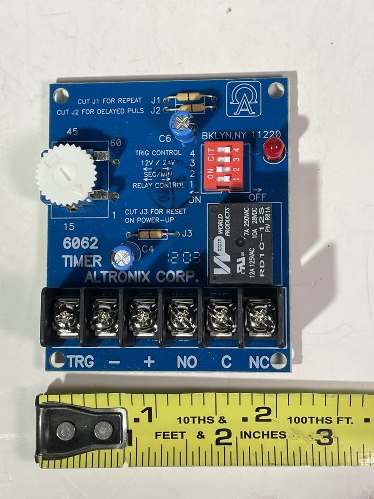 6062 Altronix Multi-Purpose Timer Module 12/24VDC NOS NOB