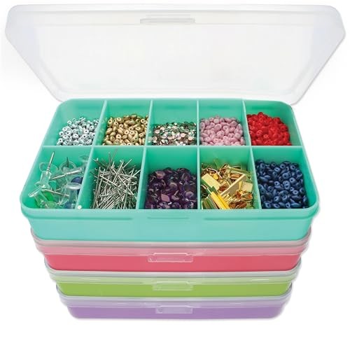 Personality Case Color-Coded Organizers, 4 Stackable boxes, 22 compartments