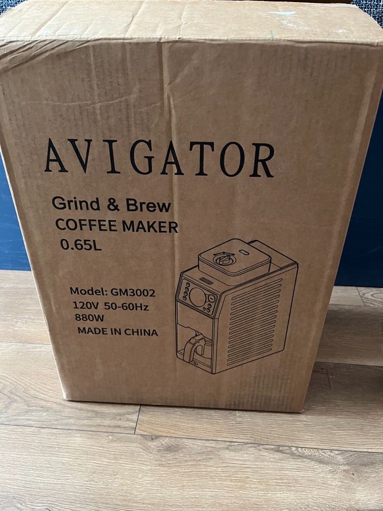 Avigator Automatic Grind & Brew Coffee Maker GM3002 24 Hour Timer New - Open Box