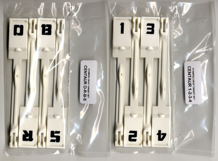 Bally Centaur Pinball Machine Drop Target Set Complete