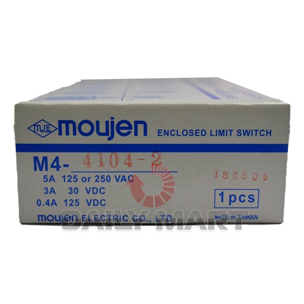 New In Box MOUJEN M4-4104-2 Limit Switch