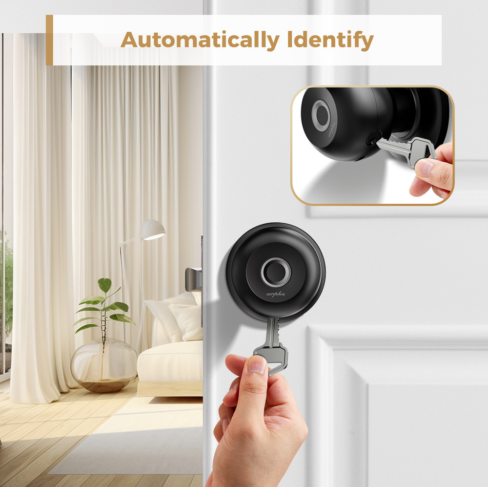 ARPHA Keyless Smart Door Lock Knob Entry APP Control Unlock Fingerprint Handle
