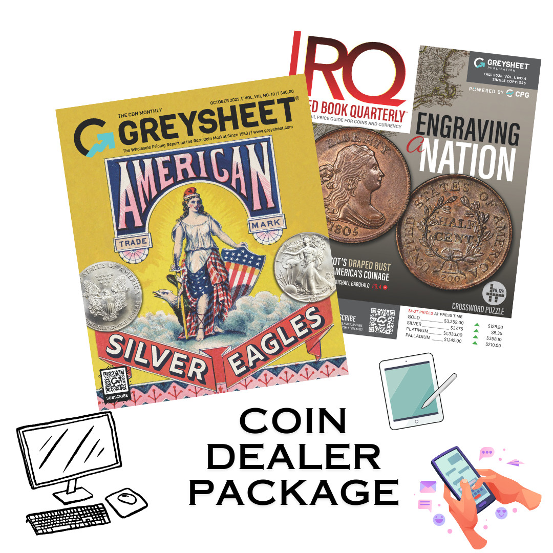 NEW! Greysheet - Yearly  Subscription to the #1 Coin Pricing Guides