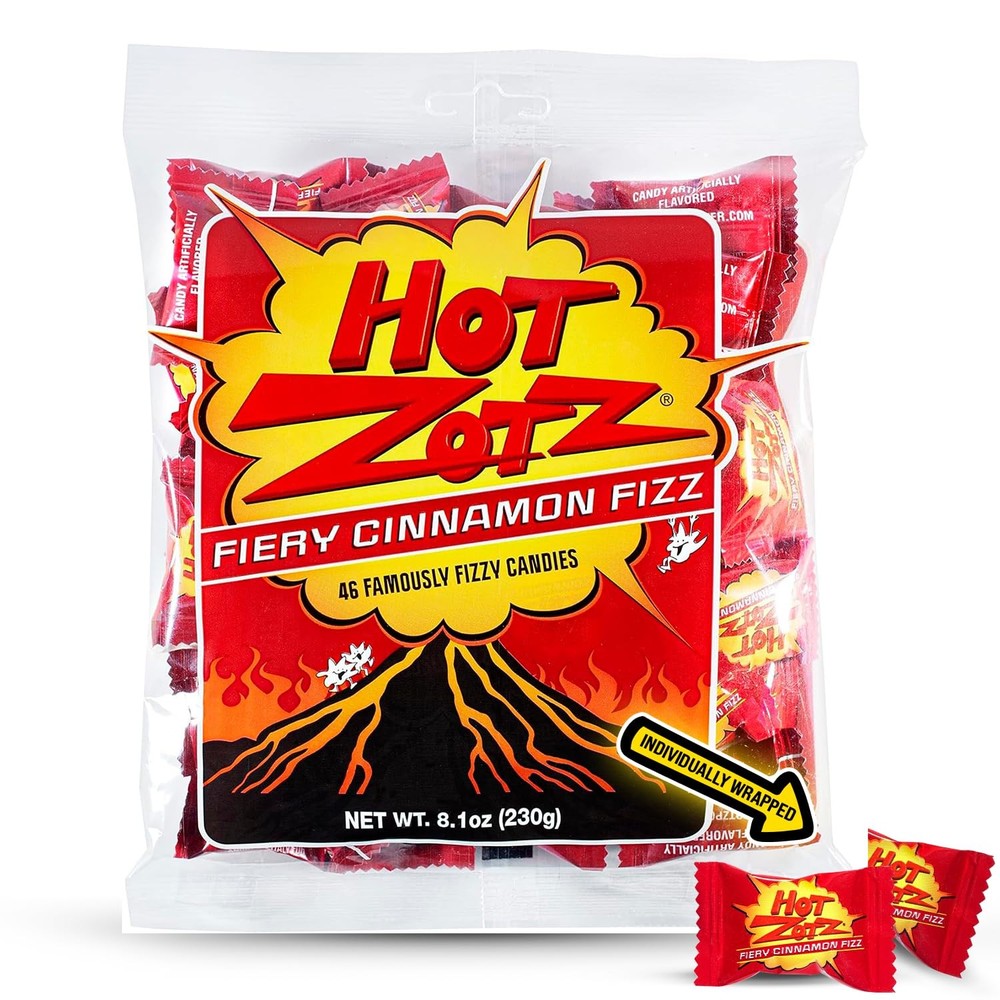 Fizzy Old Fashioned Hard Candy - Fiery Cinnamon Flavored Candy, Individually ...