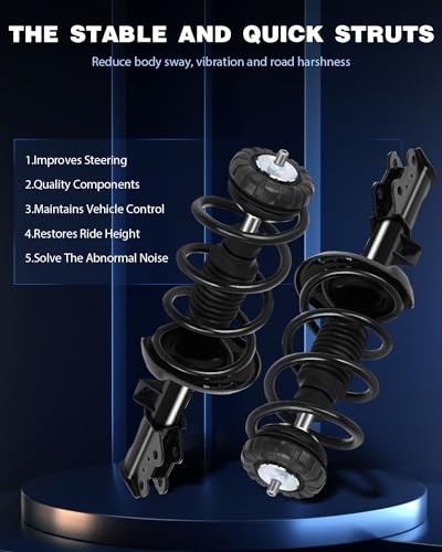Complete Struts Spring Assembly Shock Absorber Fit for Cadillac 2010-2016 SRX