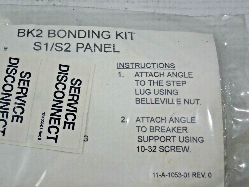 NEW Siemens BK2 Bonding Kit for S1/S2 Panel