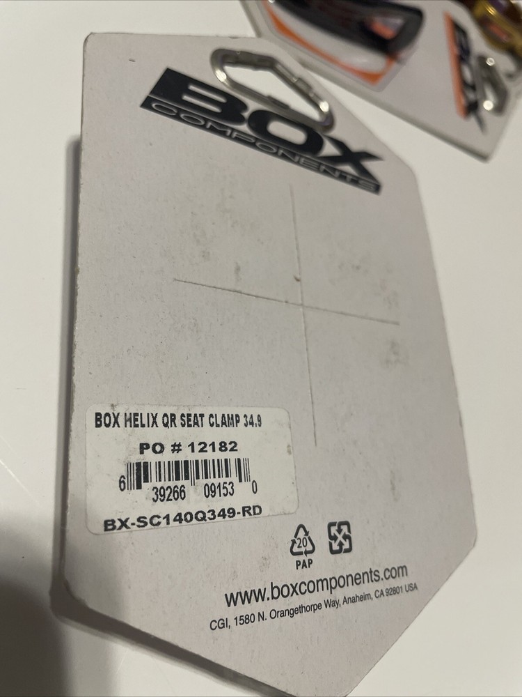Box BMX Helix Quick Release Seat Clamp 34.9mm
