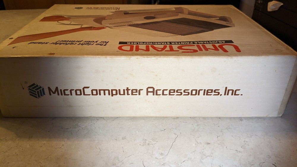 Rare vintage Microcomputer Unistand adjustable printer stand New Old Stock