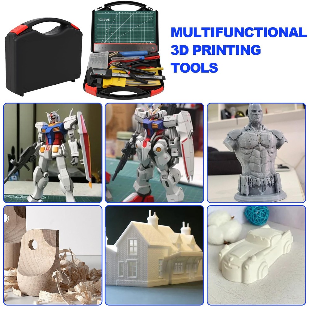 112 PCS 3D Printing Tool Kit, 3D Printer Accessories with Nozzle Cleaning Kit...