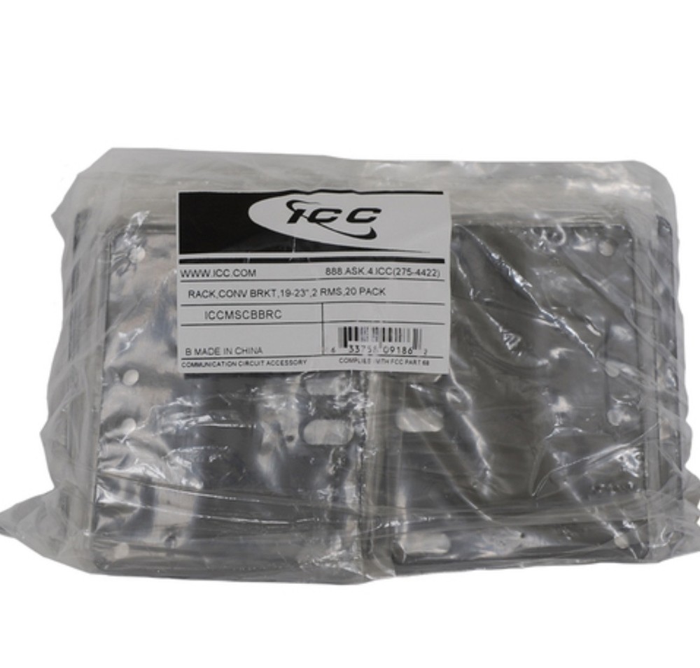 10 Pack 19" to 23" Inch Conversion Brackets Tab Steel 2 RMS