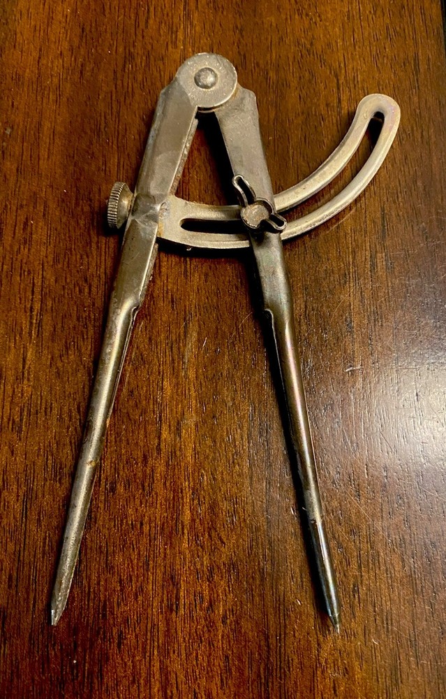 Vintage 6” Sargent & Co. Wing Arm Compass / Divider Drafting Tool - USA
