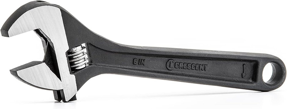 6" Adjustable Black Oxide Wrench - Carded - AT26VS