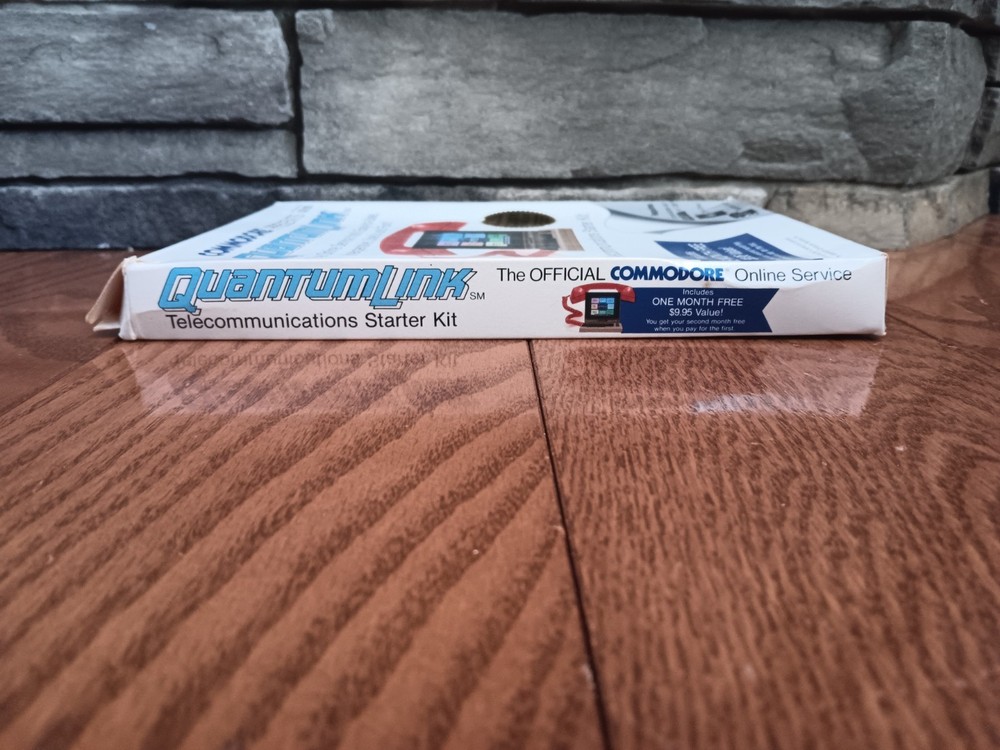 Commodore 64 Quantumlink Manuals Inserts Box Only NO SOFTWARE