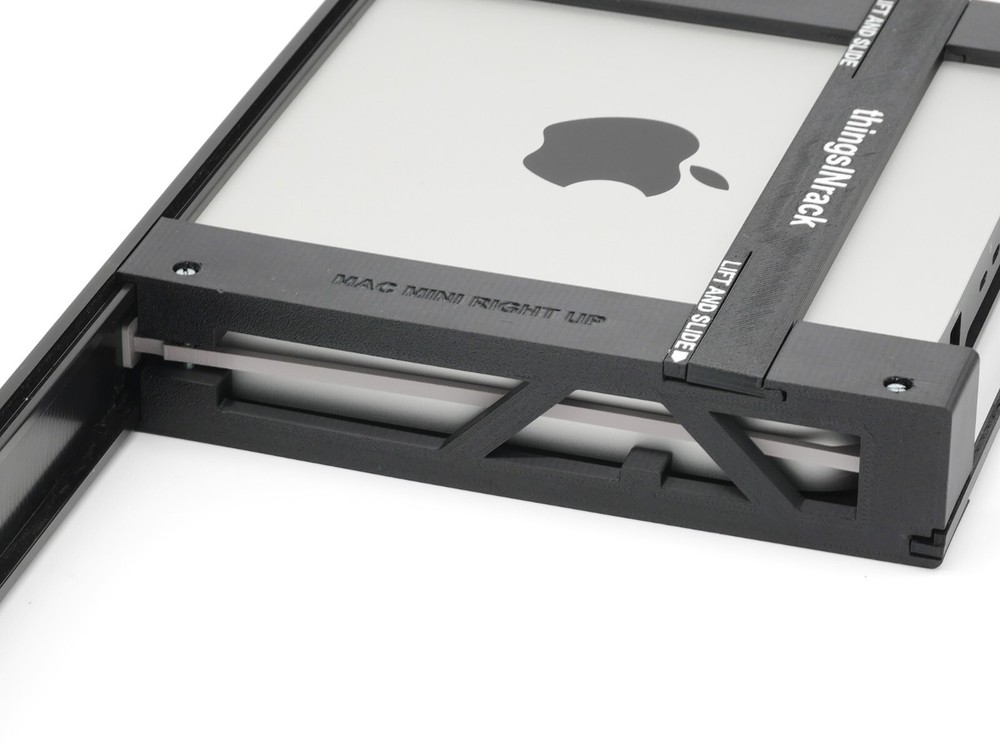 Rack mount for apple mac mini with remote on/off button 19inch 1U - see options