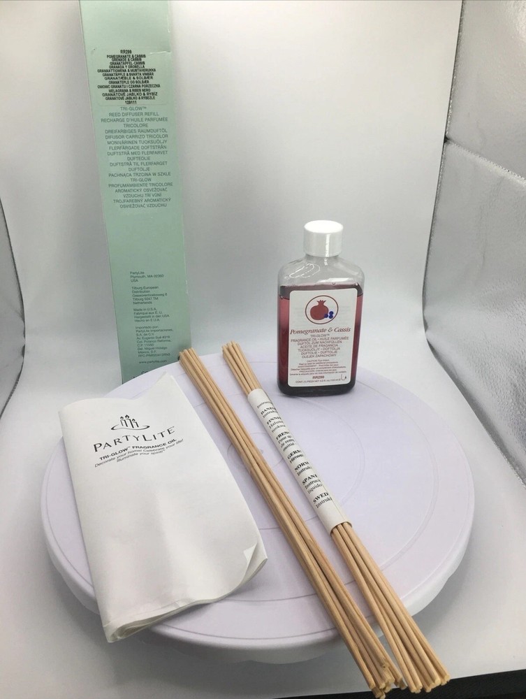 Partylite Reed Tri-Glo Diffuser Refill Box Pomegrante & Cassis RR299