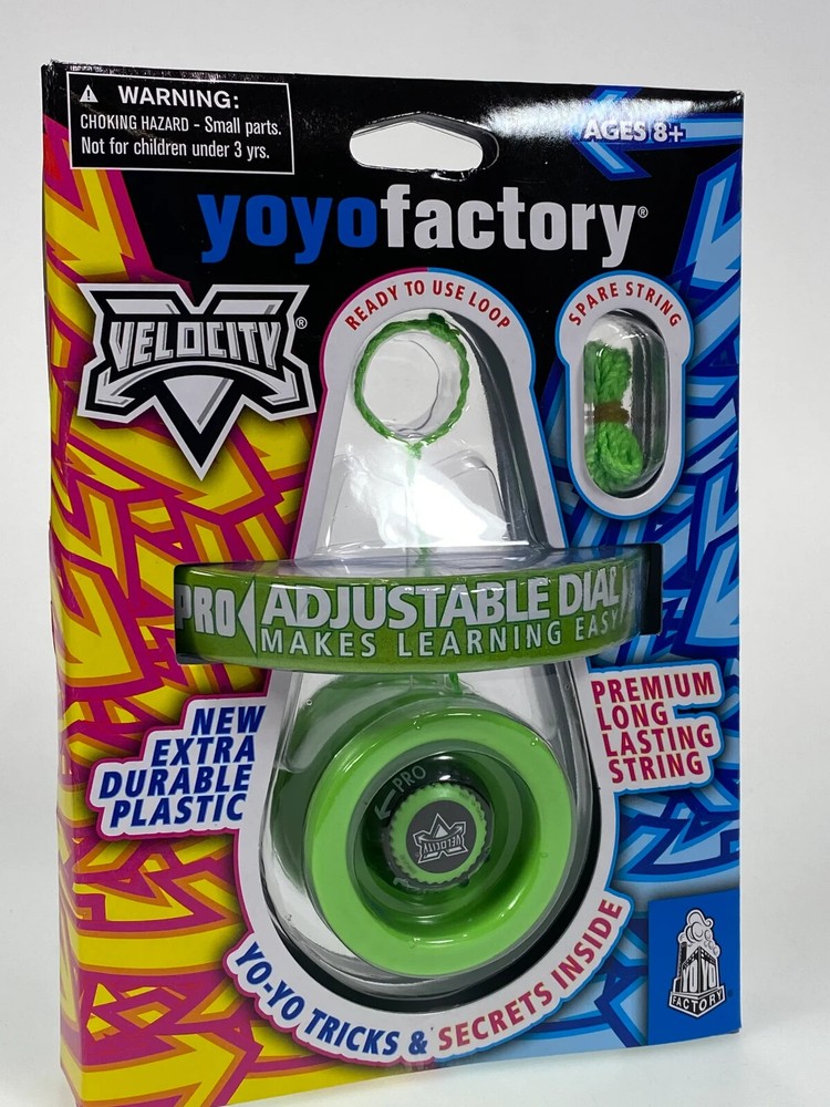 YoYoFactory Velocity Yo-Yo - Adjustable Response! - Green