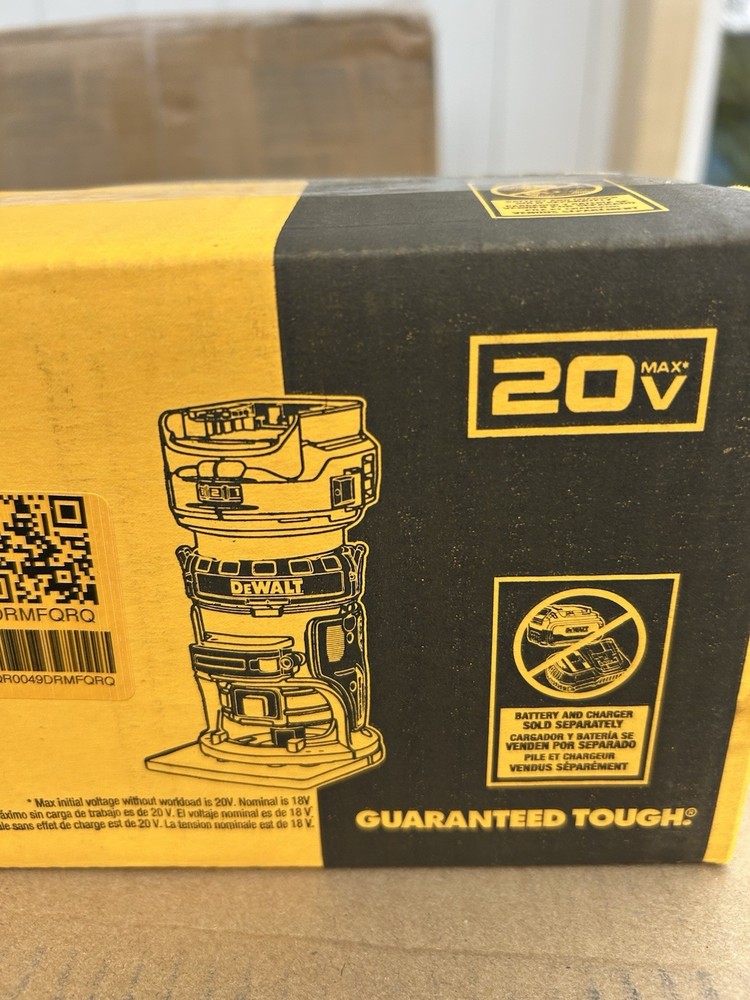 DeWalt DCW600B 20V Max XR Brushless Compact Router Variable Speed NEW