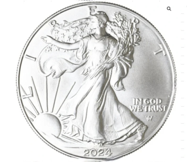 2024 $1 American Silver Eagle Brilliant Uncirculated ASE