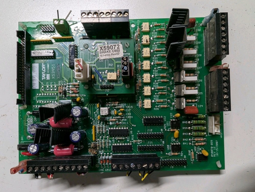 Taylor Ice Cream Machine C602/C607 (X59072) Interface Board !!!