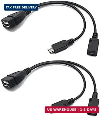 2 Pack OTG Cable Replacement for Fire Stick 4K, Amazon Fire TV, Compatible with