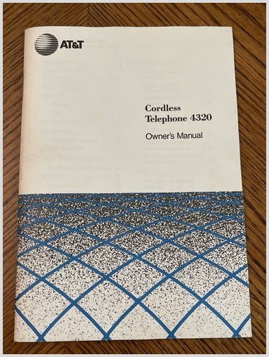 ATT 4320 Cordless Phone Manual Guide Original