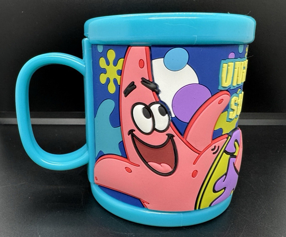 Universal Studios Spongebob Kids Plastic Drinking Mug Cup JOHN Name