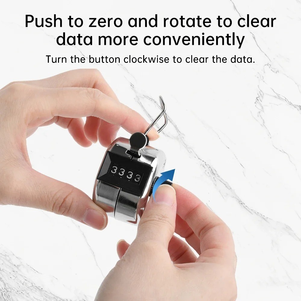 Mini Digital Hand Tally Counter Mechanical Manual Counting Golf Clicker Training