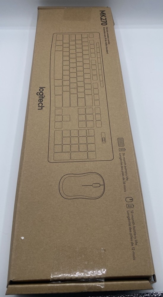 Logitech MK270 Wireless Keyboard and Mouse Combo New Open Box
