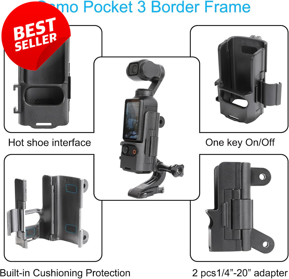 DJI Osmo Pocket 3 Accessories Kit Case Tripod Mount Strap Screen Protector - US