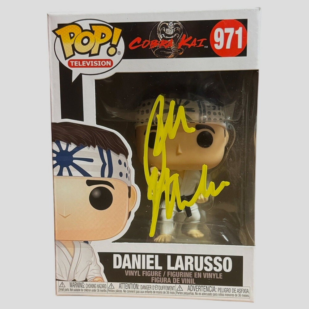 Ralph Macchio Signed Daniel LaRusso Funko Pop Autograph Cobra Kai Karate Kid BAS