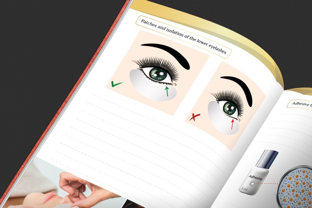 Eyelash Extension Workbook, Lash Student Practice Manual, Lash Extension Guide