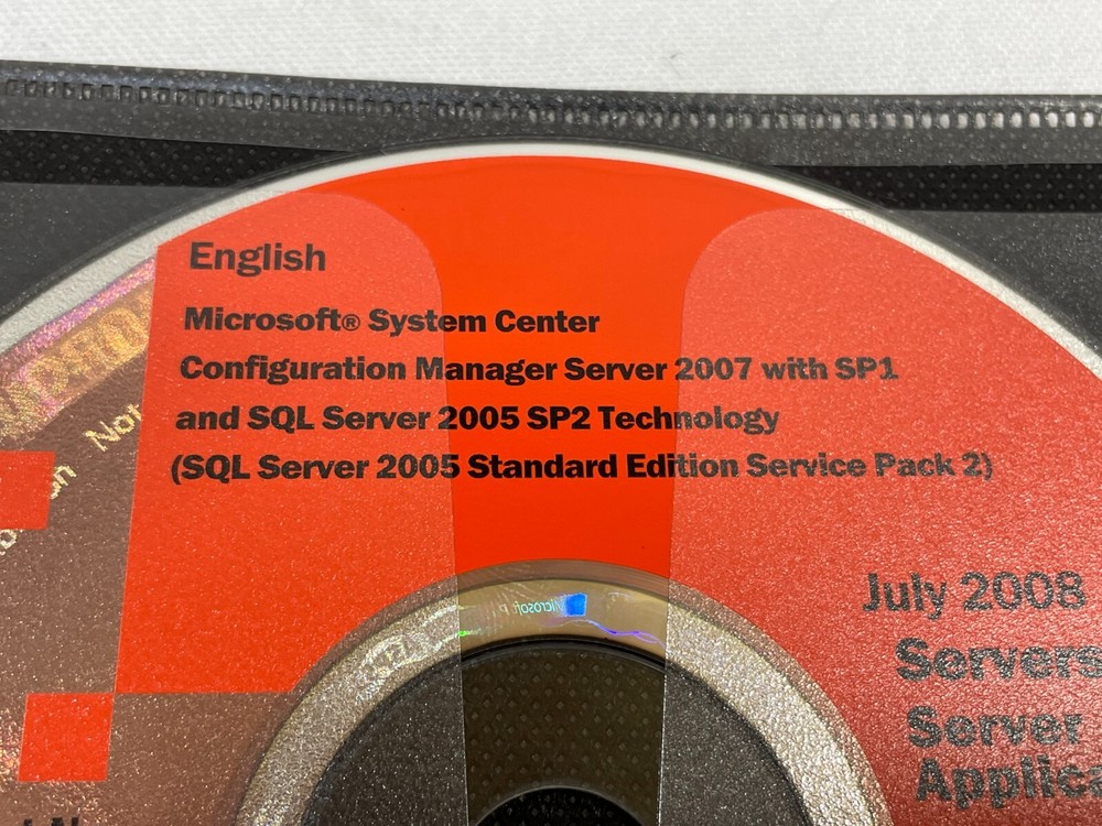 Microsoft System Center Configuration Manager Server 2007 SP1 SQL Server 2005