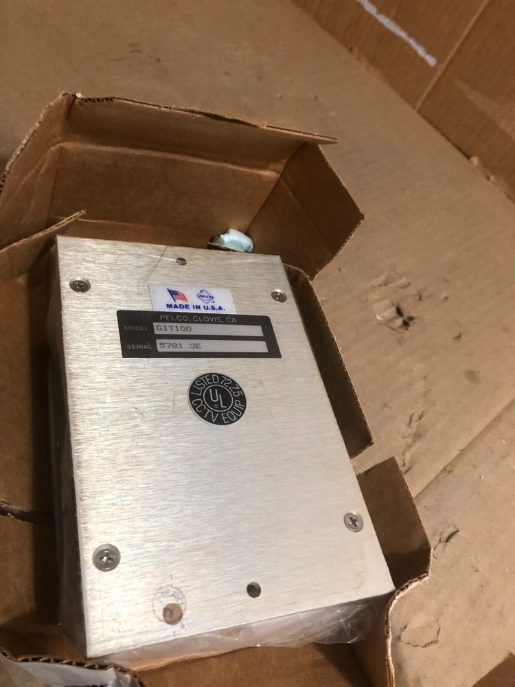 Pelco GIT-100 Ground isolation transformer, New In Sealed Box. ~