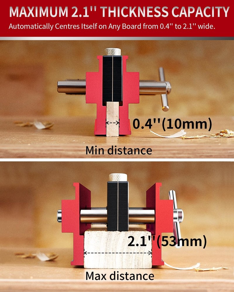 Self Centering Doweling Jig Adjustable Width Dowel Jig For Straight Holes Biscui
