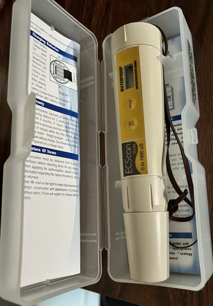 Eutech Instruments - ECScan Low, TDS meter, Conductivity Meter