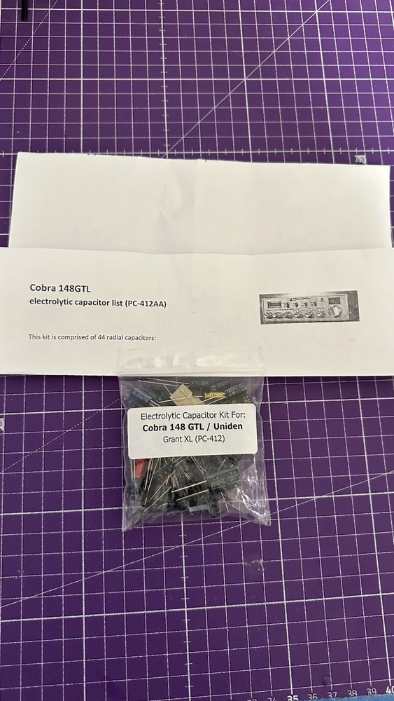 Cobra 148GTL Electrolytic Capacitor Kit