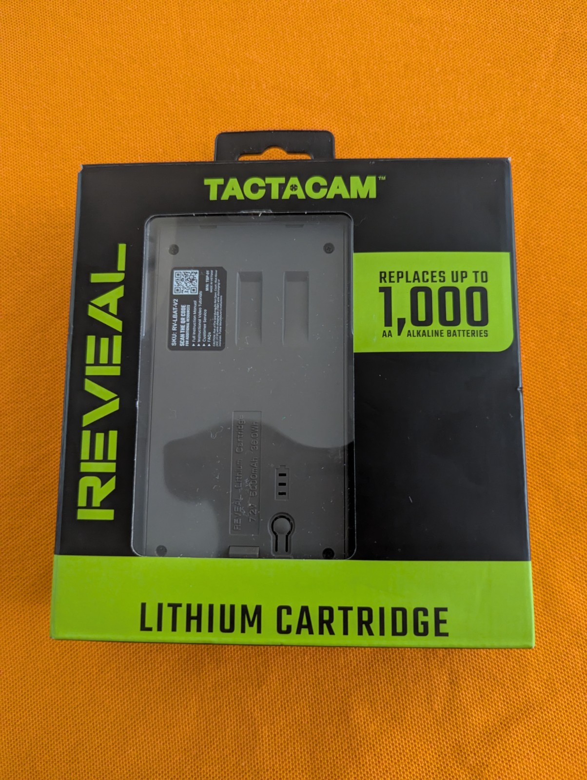 Tactacam Reveal RV-LBAT-V2 Rechargeable Lithium V2 Cartridge Battery Pack